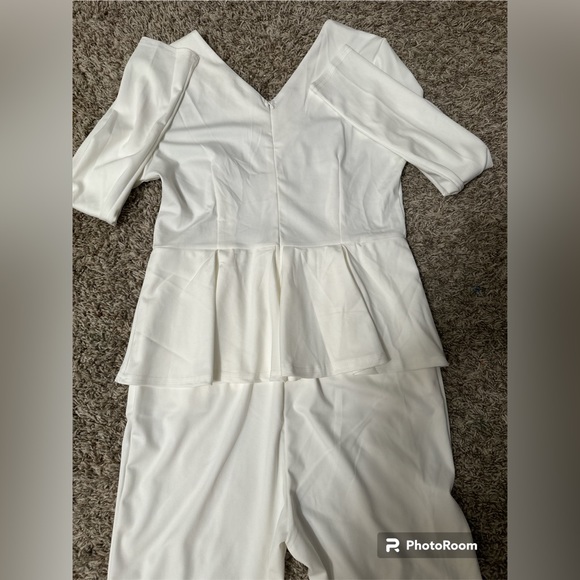 PEPLUM ONE PIECE JUMPSUIT WITH SIDE POCKETS. - Picture 13 of 13